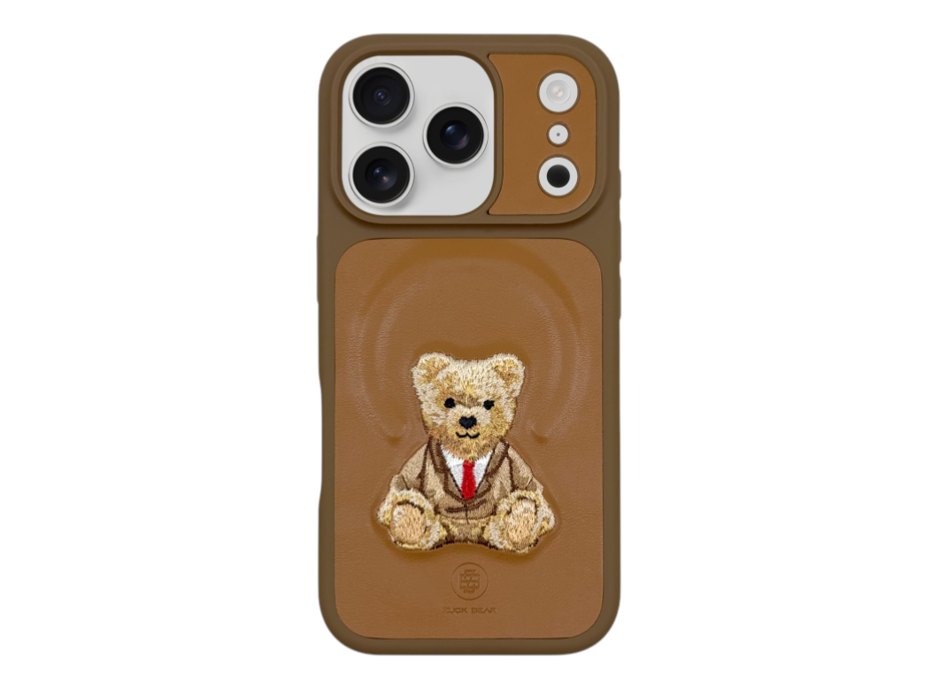 Etui skórzane ZuckBear Everley do iPhone 17 Pro Max – brązowe