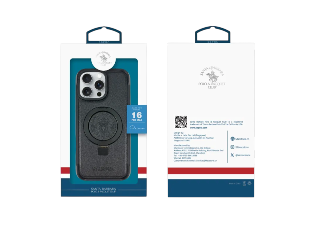 Skórzane Etui MagSafe do iPhone 16 Pro Max – szare, z podstawką