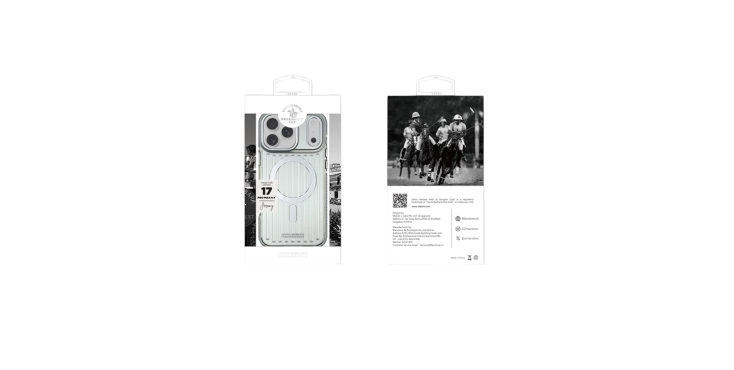 Etui MagSafe do iPhone 17 Pro – transparentne, srebrne