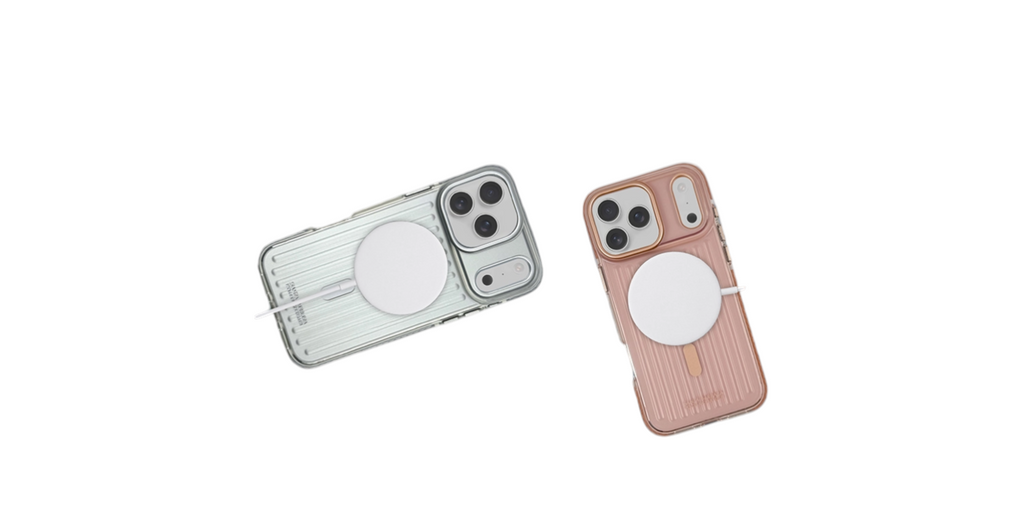 Etui MagSafe do iPhone 17 Pro Max – transparentne, srebrne