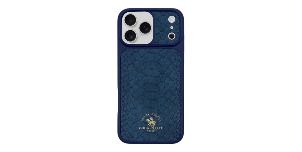 Skórzane Etui do iPhone 17 Pro Max – Knight, granatowe