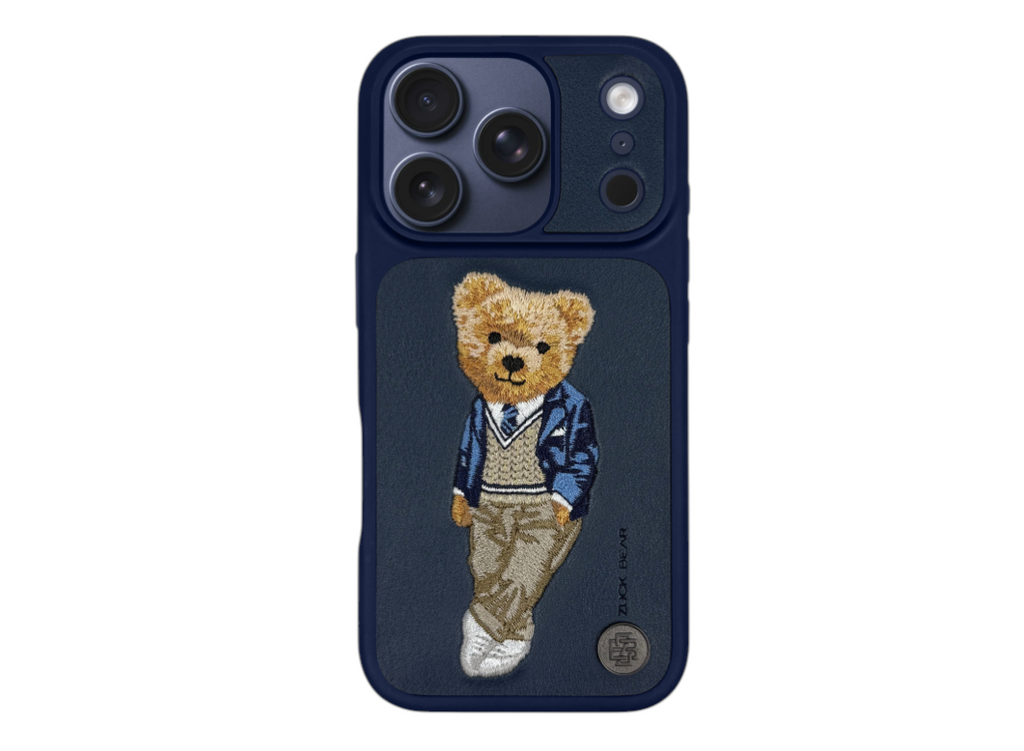 Etui ZuckBear do iPhone 17 Pro Max – London Classic, granatowe