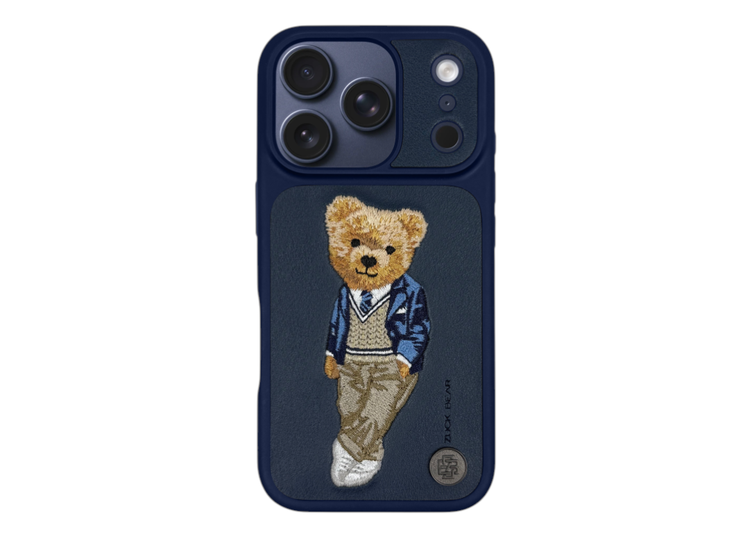Etui ZuckBear do iPhone 17 Pro Max – London Classic, granatowe