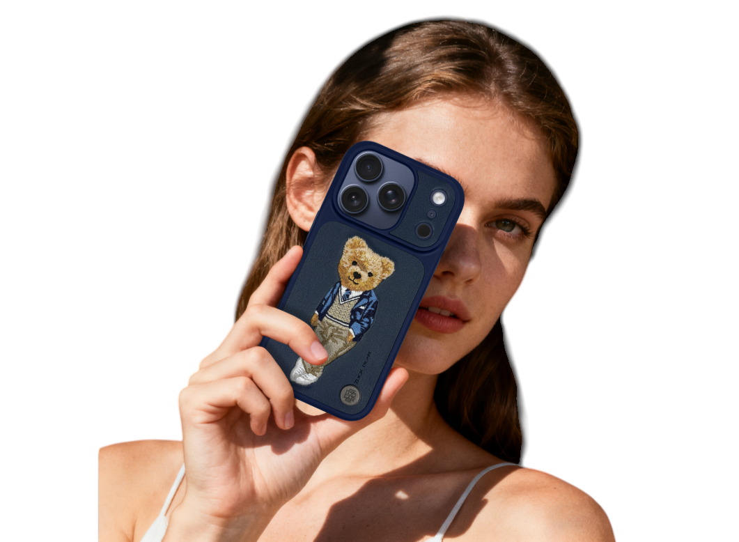 Etui ZuckBear do iPhone 17 Pro Max – London Classic, granatowe