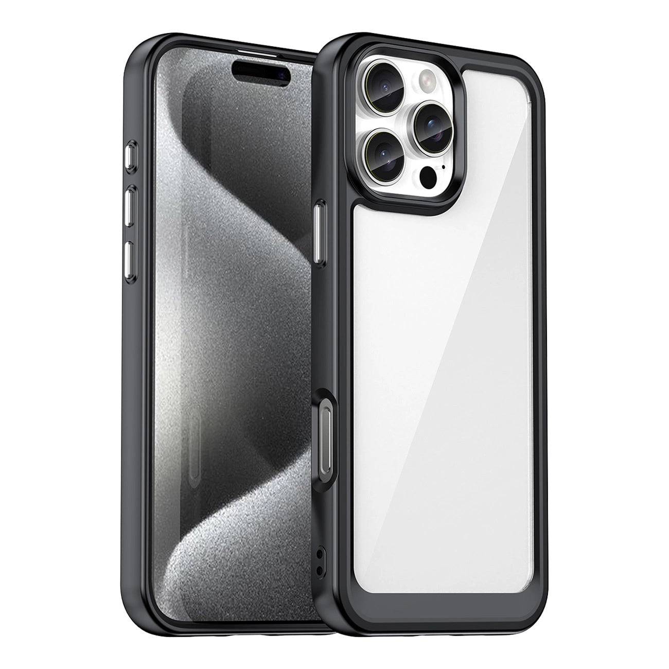 Etui Outer Space Case z żelową ramką do iPhone 16 Pro - czarne